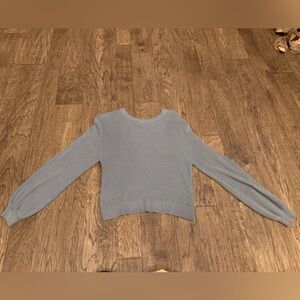 Lululemon Athletica Light Blue Crew Neck Reversible Sweater